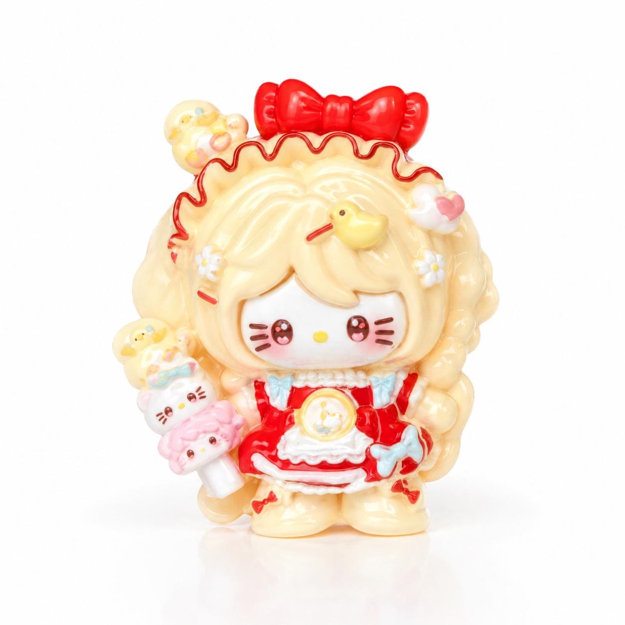 Resin Summer Duck Cat Charms, Kawaii Flatbacks for Decoden Phone Cases, DIY Crafts
