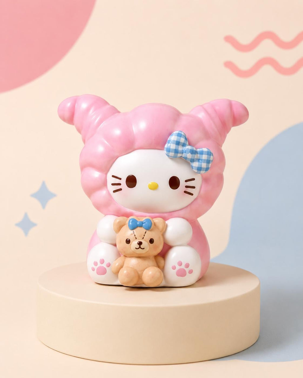 32-35mm Croissant Katze Stil, Harzperlen, Kawaii Cartoon Charms für Decoden Handyhüllen, DIY Stifte & Handyketten