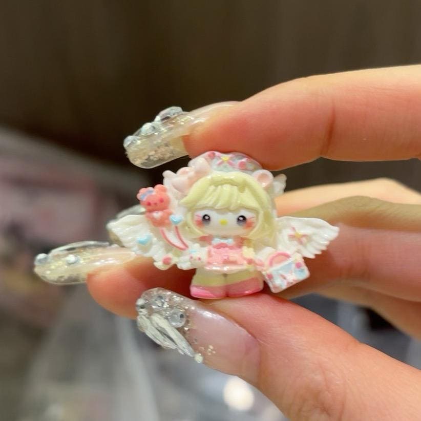 Harz Krankenschwester Katze Charms, Kawaii Flatbacks für Decoden Handyhüllen, DIY Basteleien