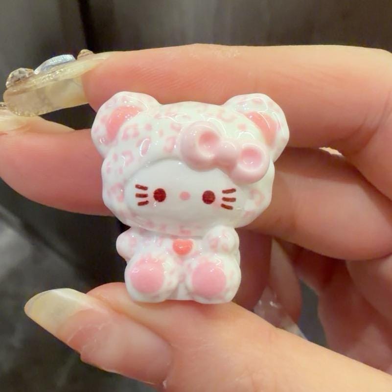 30-29mm Pastell Kawaii Leopard Stil und Cabochons, Charakter Harz Charms für Decoden, Handyhüllen & Schlüsselanhänger Bastelarbeiten