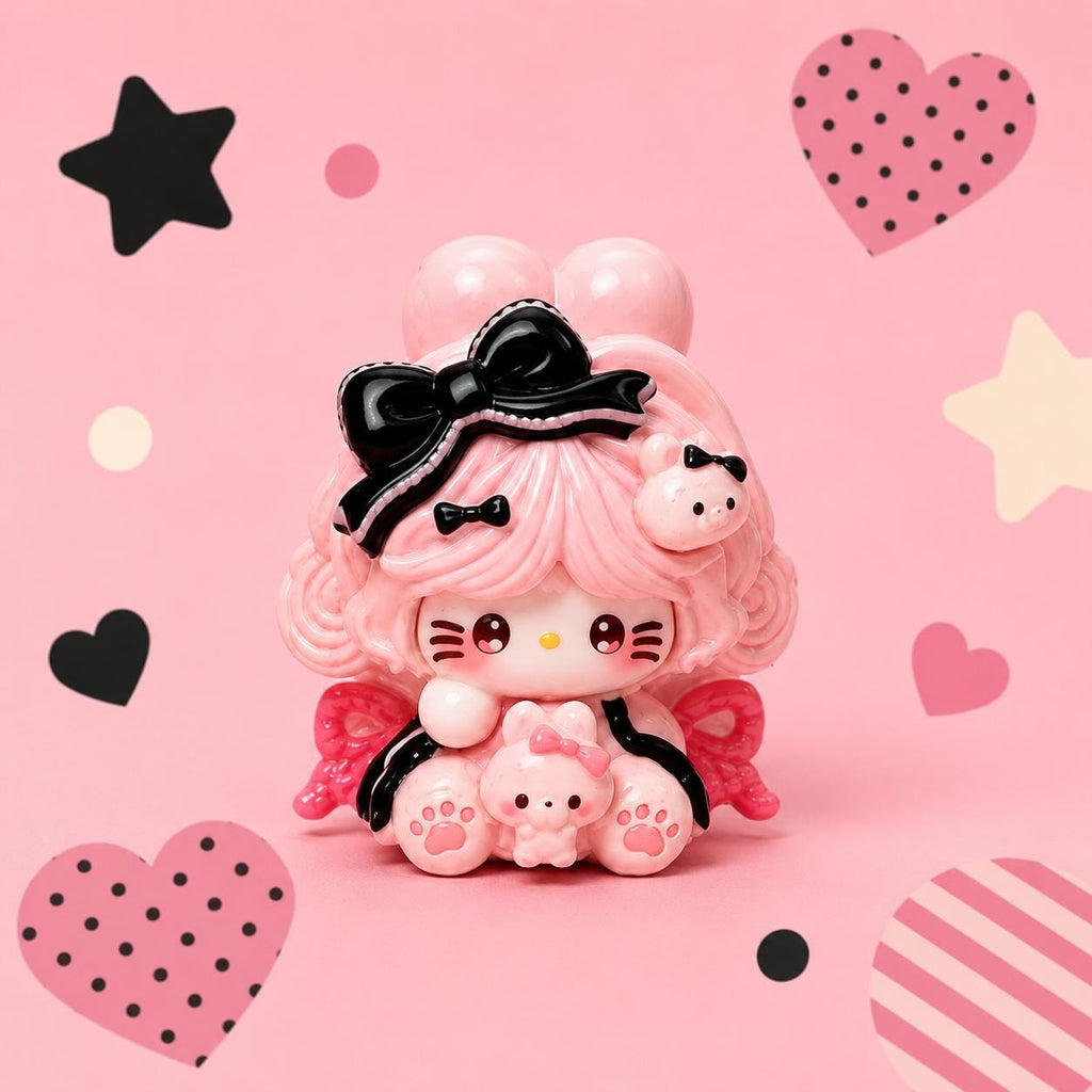 Harz Hasen Band Katze Charms, Kawaii Flatbacks für Decoden Handyhüllen, DIY Basteleien